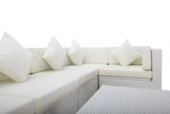 OUTFLEXX Loungemöbel Polyrattan, Weiß, Für 5 Personen, Inkl. Loungetisch, Wasserfeste Kissenbox -Gartenladen 7 7175 BOX D.jpg