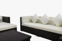 OUTFLEXX Loungemöbel-Set, Braun, Polyrattan, Für 6 Personen, Inkl. Loungetisch, Wasserfeste Kissenbox -Gartenladen 8 1303 BOX D.jpg