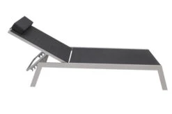 VILLANA Gartenliege, Silber/schwarz, Aluminium/Textil, 198 X 60 X 32 Cm, Verstellbar -Gartenladen 8 13400.jpg