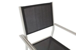 VILLANA Esstischgarnitur, Silber/schwarz, Alu/Textil, Tisch 160/220 Cm, 8 Stapelstühle -Gartenladen 8 13875.jpg