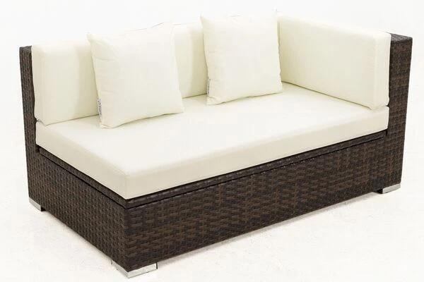 OUTFLEXX 2-Sitzer Ecksofa, Braun Marmoriert, Polyrattan, 145 X 85 X 70 Cm, Wasserfeste Kissenbox, Armlehne Li. 10 OUTFLEXX 2-Sitzer Ecksofa, Braun Marmoriert, Polyrattan, 145 X 85 X 70 Cm, Wasserfeste Kissenbox, Armlehne Li. – Bild 8