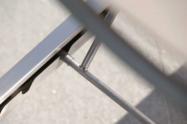 STERN Allround Rollenliege, Silber/taupe, Edelstahl/Textil, 200x71x38 Cm, Verstellbare Rückenlehne 10 STERN Allround Rollenliege, Silber/taupe, Edelstahl/Textil, 200x71x38 Cm, Verstellbare Rückenlehne – Bild 8