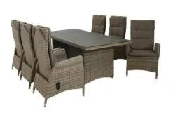 Ploß Elba Esstischgarnitur, Champagner-meliert/savanna, 200 X 95 Cm, Polyrattan/Alu, 13-tlg. 29 Ploß Elba Esstischgarnitur, Champagner-meliert/savanna, 200 X 95 Cm, Polyrattan/Alu, 13-tlg. -Gartenladen 8 16524.jpg