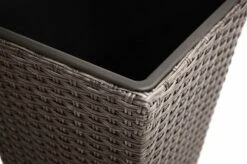 Ploß Rocking Pflanzgefäß, Grau/braun-meliert, Polyrattan, Konisch, 28x28x40 Cm, Kunststoffeinsatz -Gartenladen 8 18198.jpg