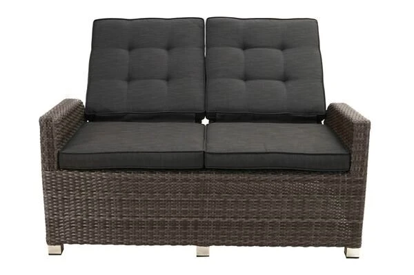 Ploß Rocking Comfort Dining / Lounge 2-Sitzer Sofa, Grau/braun-meliert, Polyrattan, 148x85x112 Cm, Verstellbar 10 Ploß Rocking Comfort Dining / Lounge 2-Sitzer Sofa, Grau/braun-meliert, Polyrattan, 148x85x112 Cm, Verstellbar – Bild 8