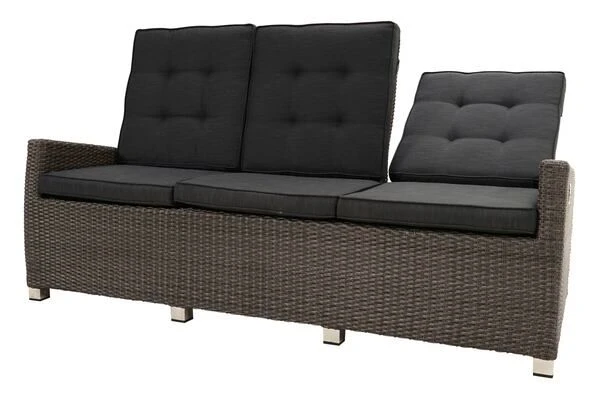Ploß Rocking Comfort Dining / Lounge 3-Sitzer Sofa, Grau/braun-meliert, Polyrattan, 210x85x112 Cm, Verstellbar 10 Ploß Rocking Comfort Dining / Lounge 3-Sitzer Sofa, Grau/braun-meliert, Polyrattan, 210x85x112 Cm, Verstellbar – Bild 8