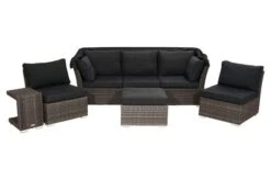 Ploß Rocking Loungeset, Grau/braun-meliert, Polyrattan, 5-6 Personen, Inkl. Sonnendach -Gartenladen 8 18220.jpg