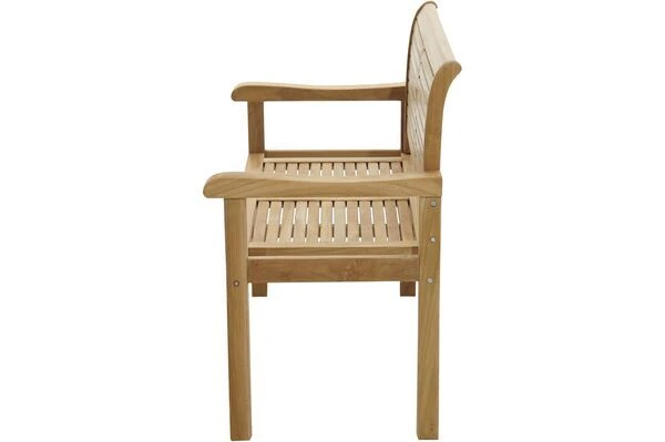 Ploß Zweisitzer Landhausbank York, Premium-Teak, Natur, 120x64x95 Cm 10 Ploß Zweisitzer Landhausbank York, Premium-Teak, Natur, 120x64x95 Cm – Bild 8