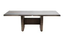 Ploß Rabida Dining Tisch, Champagner-meliert, Polyrattan, 220 X 100 Cm, Glasplatte In Steinoptik -Gartenladen 8 20161.jpg