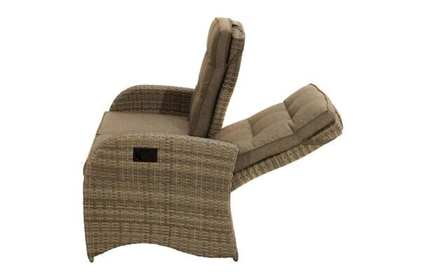 Ploß Rabida Comfort Dining / Lounge 2-Sitzer Sofa, Champagner-meliert, Polyrattan, 148x85x112 Cm, Verstellbar 10 Ploß Rabida Comfort Dining / Lounge 2-Sitzer Sofa, Champagner-meliert, Polyrattan, 148x85x112 Cm, Verstellbar – Bild 8