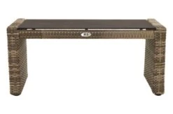 Ploß Rabida Couchtisch, Champagner-meliert, Polyrattan, 97x60x44 Cm, Glasplatte In Steinoptik -Gartenladen 8 20171.jpg