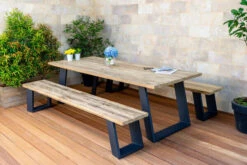 OUTFLEXX Zero Esstischgarnitur, Dark Grey/natur, Alu/recycled FSC-Teak, Esstisch 240x100cm, 2x Bank 240x40cm 19 OUTFLEXX Zero Esstischgarnitur, Dark Grey/natur, Alu/recycled FSC-Teak, Esstisch 240x100cm, 2x Bank 240x40cm -Gartenladen 8 20602.jpg