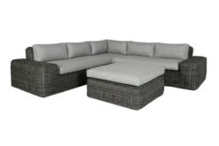 OUTFLEXX Ecklounge, Two Tone Grey, Polyrattan, 6 Personen, Inkl. Tisch/Hocker 90 X 90 Cm Und Polster In Grau 24 OUTFLEXX Ecklounge, Two Tone Grey, Polyrattan, 6 Personen, Inkl. Tisch/Hocker 90 X 90 Cm Und Polster In Grau -Gartenladen 8 20907.jpg