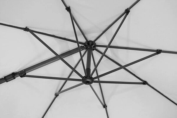 Schneider® SCHNEIDER Rhodos Eco Twist Ampelschirm, Grau, 270x270 Cm, Quadratisch 10 Schneider® SCHNEIDER Rhodos Eco Twist Ampelschirm, Grau, 270x270 Cm, Quadratisch – Bild 8