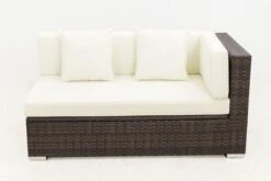 OUTFLEXX 2-Sitzer Ecksofa, Braun Marmoriert, Polyrattan, 145 X 85 X 70 Cm, Wasserfeste Kissenbox, Armlehne Li. 21 OUTFLEXX 2-Sitzer Ecksofa, Braun Marmoriert, Polyrattan, 145 X 85 X 70 Cm, Wasserfeste Kissenbox, Armlehne Li. -Gartenladen 9 15734 3 BOX.jpg