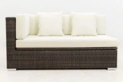 OUTFLEXX 2-Sitzer Ecksofa, Braun Marmoriert, Polyrattan, 145 X 85 X 70 Cm, Wasserfeste Kissenbox, Armlehne Re. 21 OUTFLEXX 2-Sitzer Ecksofa, Braun Marmoriert, Polyrattan, 145 X 85 X 70 Cm, Wasserfeste Kissenbox, Armlehne Re. -Gartenladen 9 15734 4 BOX.jpg
