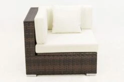 OUTFLEXX Eckelement, Braun Marmoriert, Polyrattan, 85 X 85 X 70 Cm, Wasserfeste Kissenbox -Gartenladen 9 15734 6 BOX.jpg