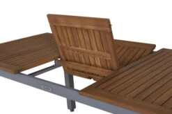 VILLANA Esstischgarnitur, Silber/schwarz, Alu / FSC-Akazienholz, Ausziehtisch 150/200 Cm, 4 Stapelsessel 22 VILLANA Esstischgarnitur, Silber/schwarz, Alu / FSC-Akazienholz, Ausziehtisch 150/200 Cm, 4 Stapelsessel -Gartenladen 9 16463.jpg