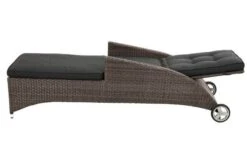 Ploß Rocking Comfort Rollliege, Grau/braun-meliert, Polyrattan, 195x65x42cm, Verstellbar, Hohe Sitzhöhe 20 Ploß Rocking Comfort Rollliege, Grau/braun-meliert, Polyrattan, 195x65x42cm, Verstellbar, Hohe Sitzhöhe -Gartenladen 9 18208.jpg