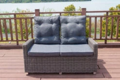 OUTFLEXX Dining 2-Sitzer Sofa, Grau, Polyrattan, 148 X 83 X 110 Cm, Stufenlos Verstellbar -Gartenladen 9 18912.jpg