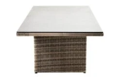 Ploß Rabida Dining Tisch, Champagner-meliert, Polyrattan, 220 X 100 Cm, Glasplatte In Steinoptik -Gartenladen 9 20161.jpg