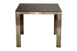 Ploß Rabida Dining Tisch, Champagner-meliert, Polyrattan, 90 X 90 Cm, Glasplatte In Steinoptik 19 Ploß Rabida Dining Tisch, Champagner-meliert, Polyrattan, 90 X 90 Cm, Glasplatte In Steinoptik -Gartenladen 9 20166.jpg