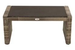 Ploß Rabida Couchtisch, Champagner-meliert, Polyrattan, 97x60x44 Cm, Glasplatte In Steinoptik -Gartenladen 9 20171.jpg