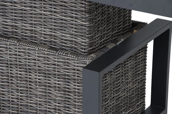 SIENA GARDEN Corido Lifttisch, Charcoal, Alu / Gardino®-Geflecht, 130x75x47-71 Cm, Stufenlos Verstellbar 11 SIENA GARDEN Corido Lifttisch, Charcoal, Alu / Gardino®-Geflecht, 130x75x47-71 Cm, Stufenlos Verstellbar – Bild 9