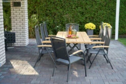 HARTMAN Xanadu Esstisch, Xerix, Alu / Teakholz, 220 X 100 Cm, X-Gestell -Gartenladen 9 20405.jpg